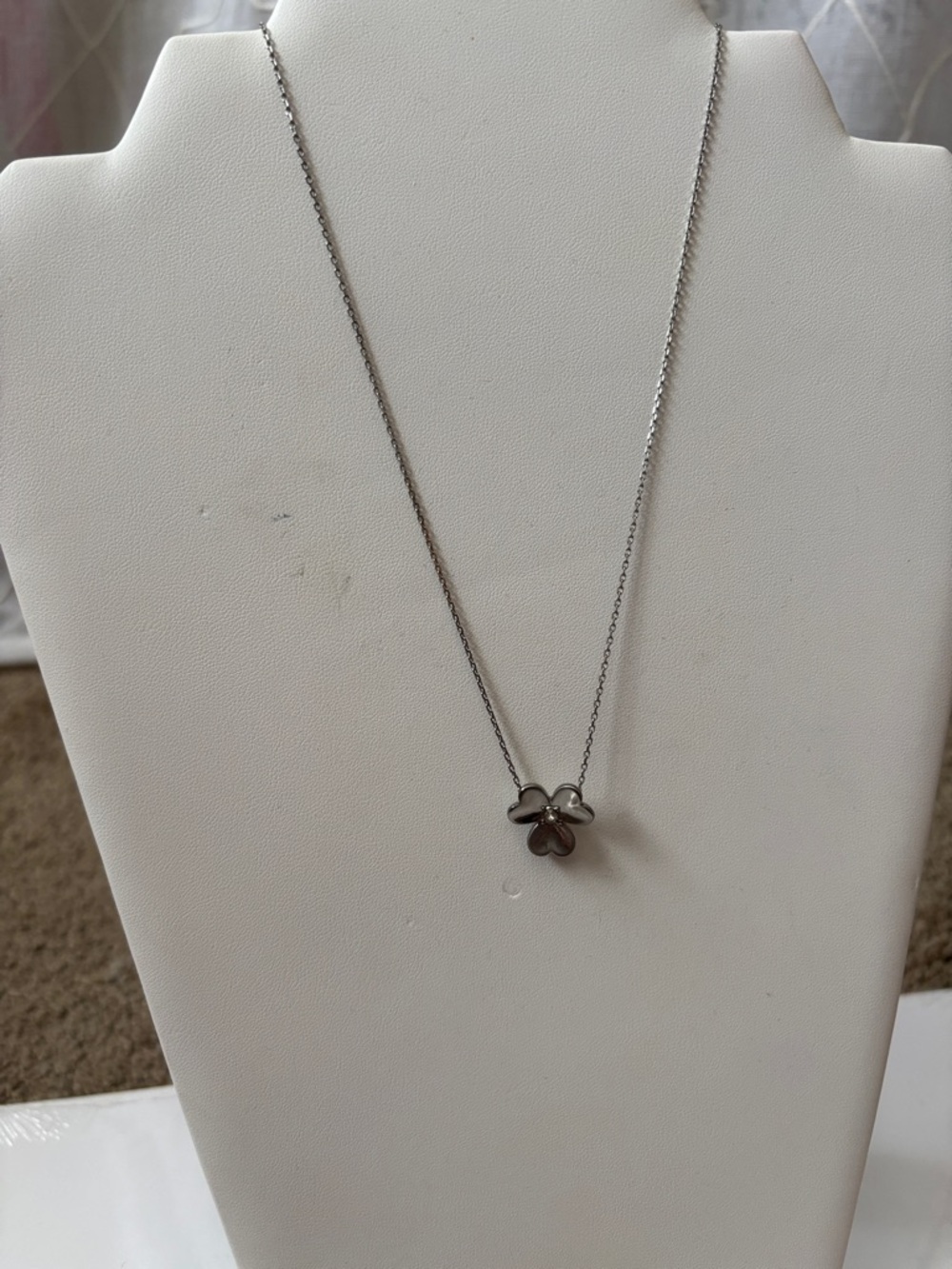 Retired My Flat In London Silver Tone Necklace